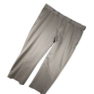 Haggar Mens Classic Fit Cool 18 Performance Pants Beige‎ Size 44x30 Polyester